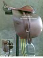 IL99001 BROWN LEATHER WESTERN PLEASURE HORSE SADDLE BY IOTC ARMOURY